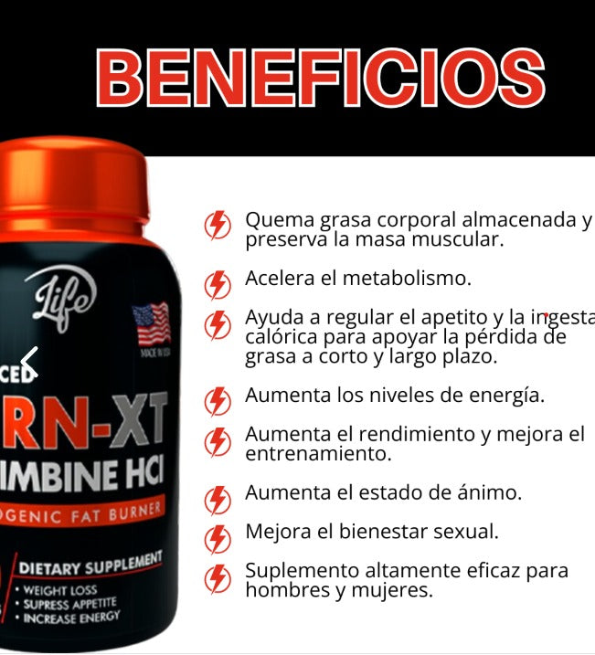 Burn Xt Quemador 60 Capsulas