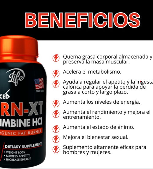 Burn Xt Quemador 60 Capsulas